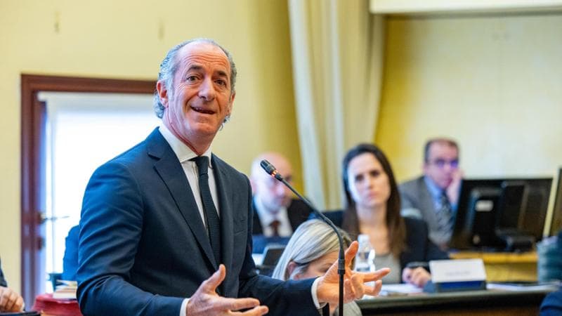 Il presidente del Veneto, Luca Zaia
