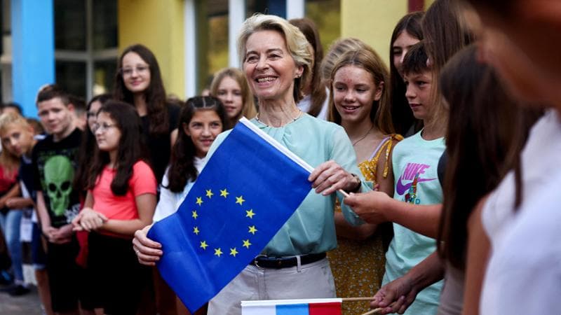 La presidente della Commissione Europea Ursula von der Leyen