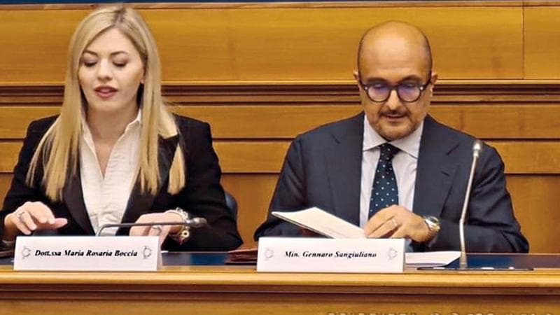 Maria Rosaria Boccia e Gennaro Sangiuliano
