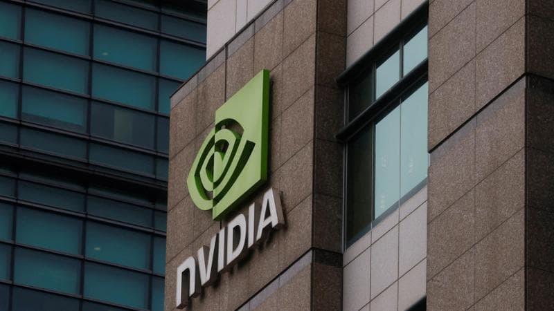 A view of a Nvidia logo at their headquarters in Taipei, Taiwan May 31, 2023. REUTERS/Ann Wang