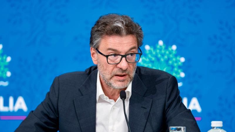 Il ministro dell'Economia Giancarlo Giorgetti