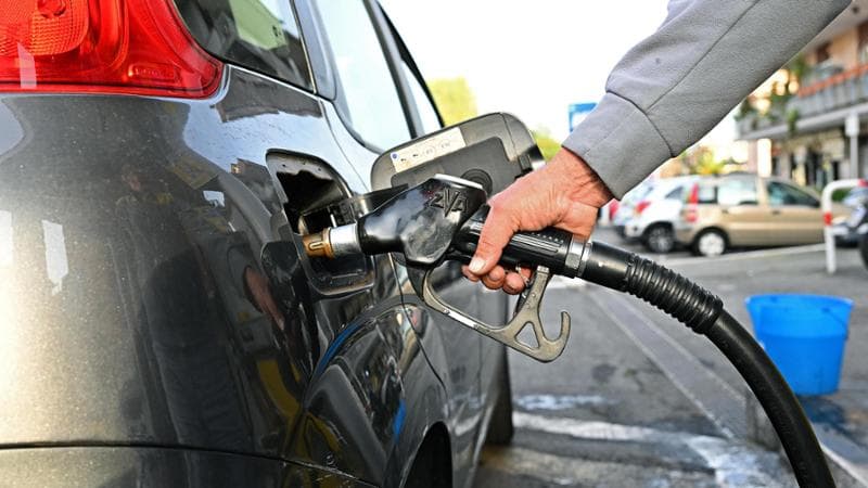 Un distributore di benzina a Roma, 11 gennaio 2023. ANSA/ETTORE FERRARI.