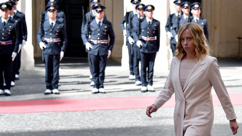 La presidente del Consiglio Giorgia Meloni