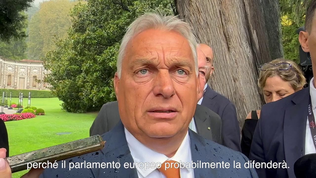 Cernobbio, Orban: "Salis? In 'stile' italiano mandare in Parlamento chi ha commesso crimini"