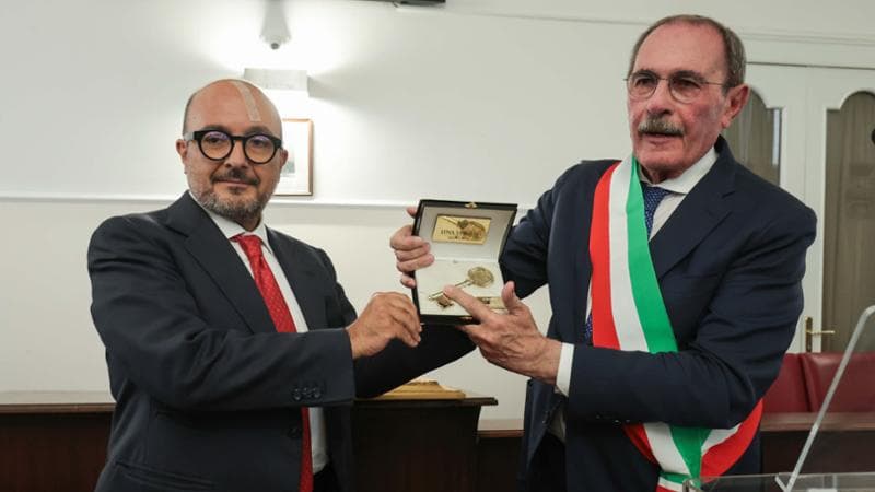 Pompei (Napoli), 23 luglio: la consegna delle chiavi della città al ministro della Cultura Gennaro Sangiuliano