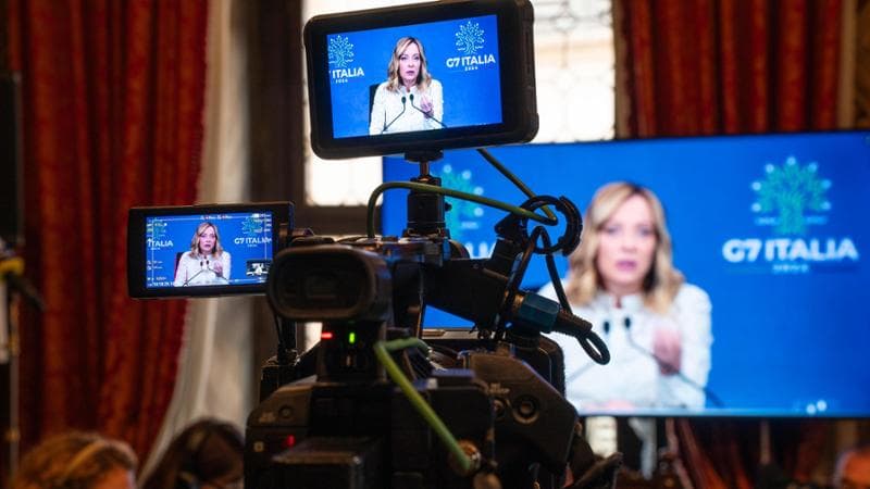Verona, 6 settembre: Giorgia Meloni interviene in videocollegamento al G7 dei Parlamenti