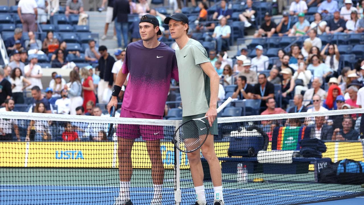 Draper e Sinner prima del match