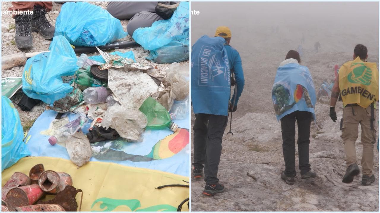 Pulizie sulla Marmolada, Legambiente: "Trovati anche rifiuti della Grande guerra"