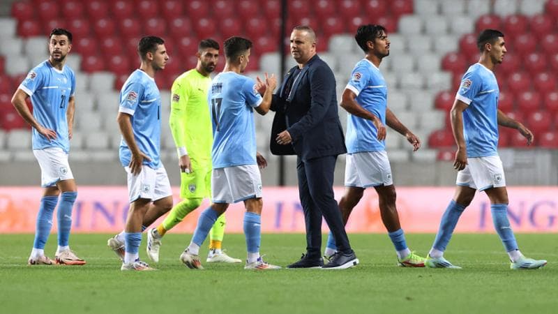 Il ct di Israele Ben Shimon dopo la partita con il Belgio
