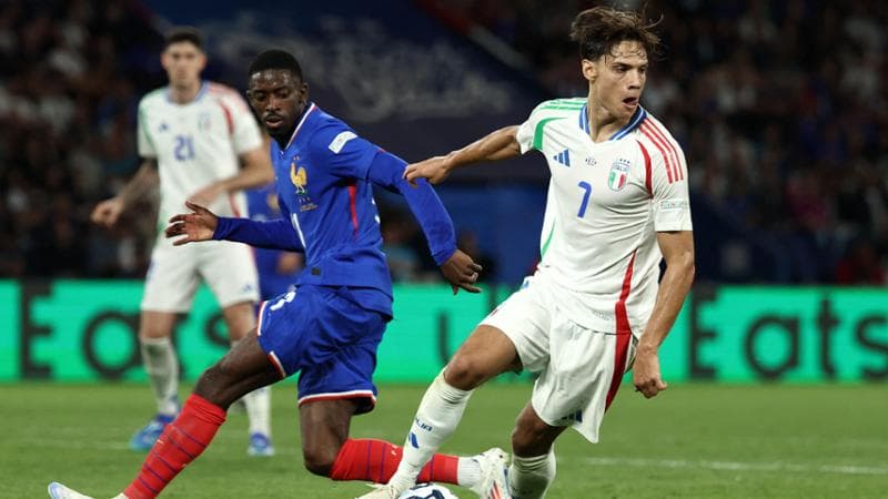 Samuele Ricci durante Francia-Italia