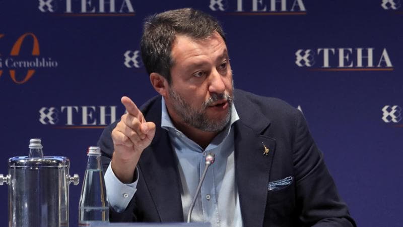 Il ministro dei Trasporti e vice premier, Matteo Salvini