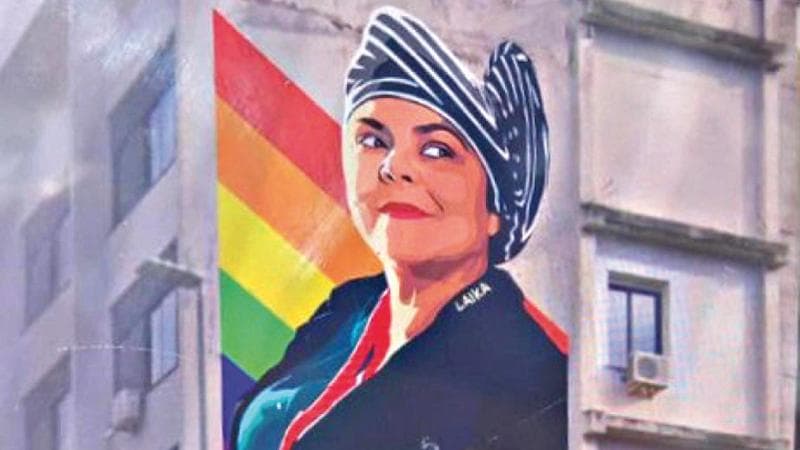 Il murale dedicato a Michela Murgia
