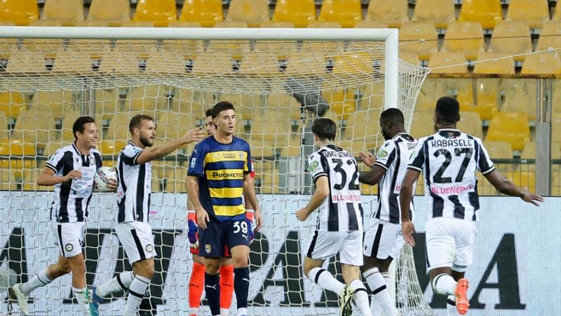 Parma-Udinese 2-3: i friulani rimontano da 2-0 e volano soli al comando della classifica