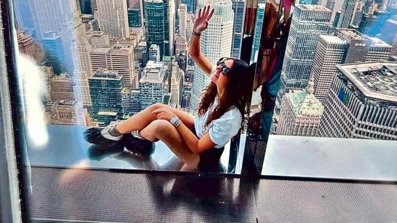 &nbsp;Foto postata da Chiara Petrolini durante la vacanza a New York
