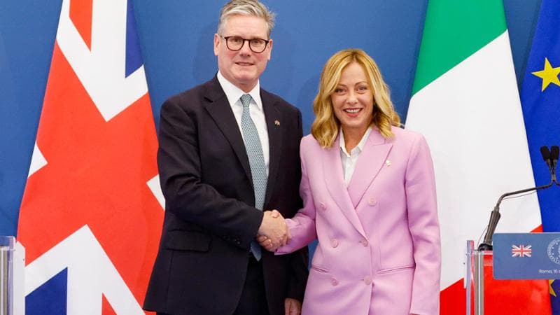 Keir Starmer e Giorgia Meloni