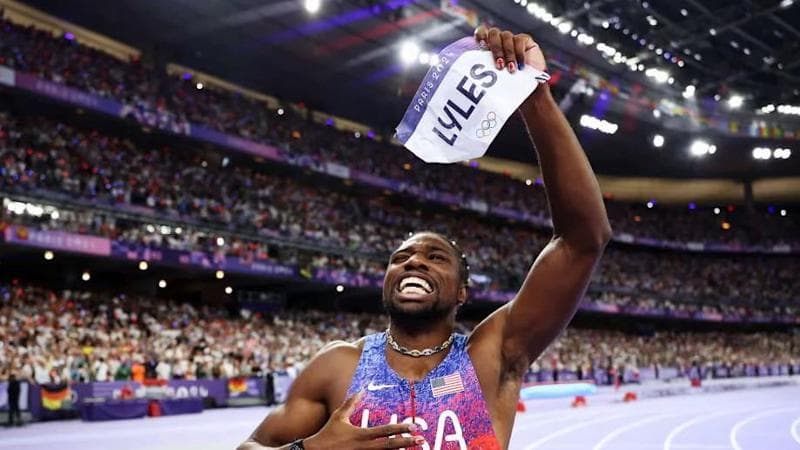 Noah Lyles, campione olimpico dei 100 metri
