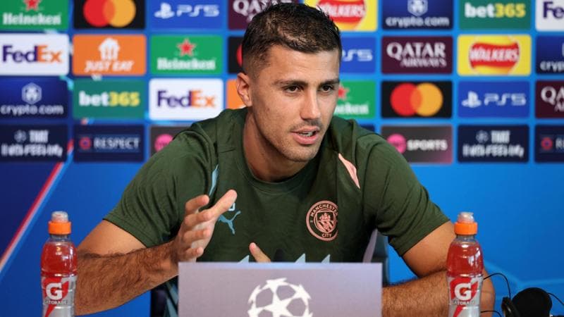 Rodri in conferenza stampa