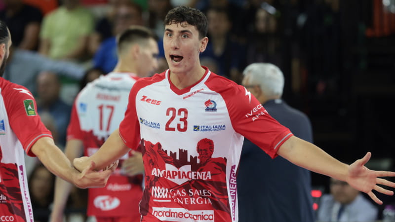 Alessandro Bovolenta con la maglia di Piacenza (foto legavolley)