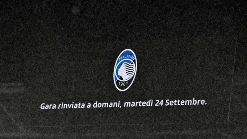 Atalanta-Como rinviata a martedì alle 20.45 per maltempo