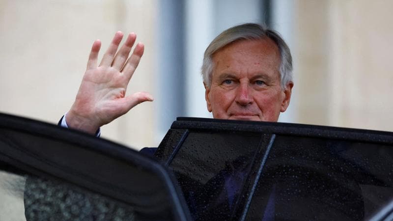French Prime Minister Michel Barnier leaves following the first weekly cabinet of the new government at the Elysee Palace in Paris, France, September 23, 2024. REUTERS/Sarah Meyssonnier