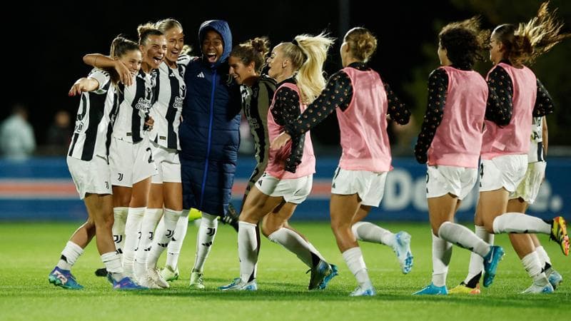 La Juve festeggia la qualificazione