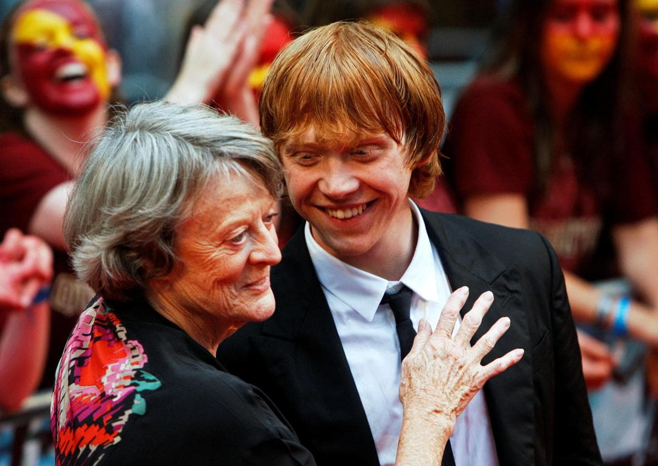 L'attrice con Rupert Grint alla premiere londinese di 'Harry Potter e il principe mezzosangue'