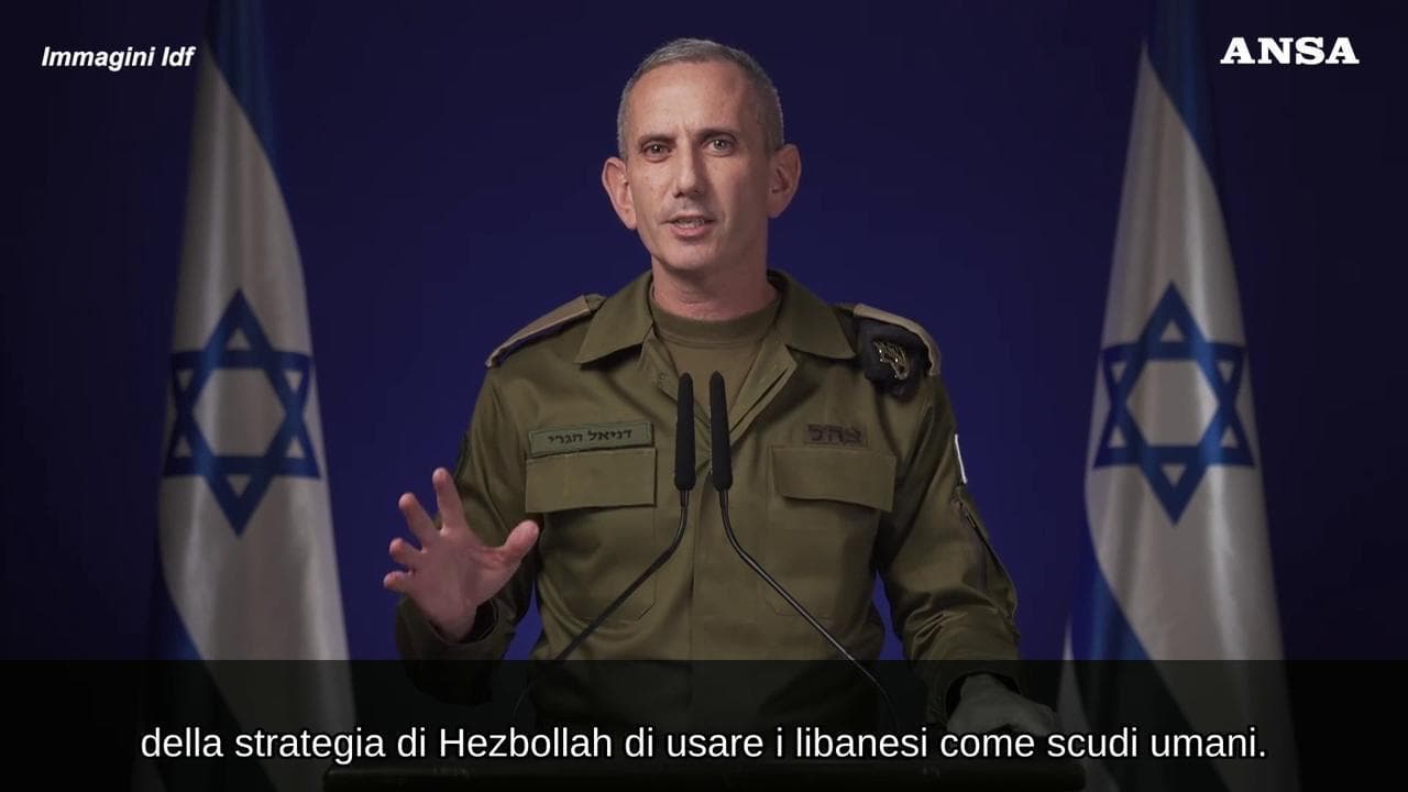 Missili di Israele su Beirut sud, il portavoce dell'esercito: "Colpito il quartiere generale di Hezbollah"