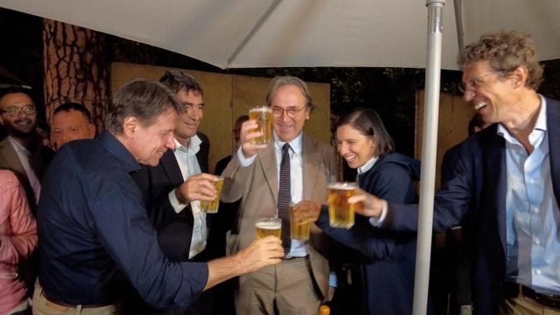 Roma, 13 settembre: Giuseppe Conte, Nicola Fratoianni, Angelo Bonelli, Elly Schlein e Riccardo Magi