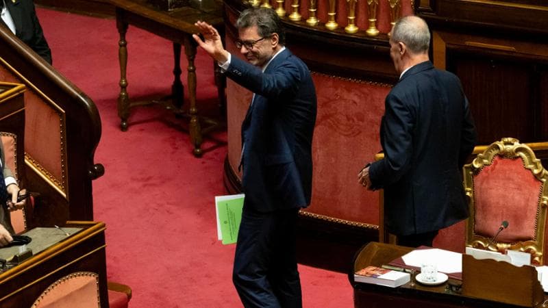 Il ministro dell&rsquo;economia Giancarlo Giorgetti
