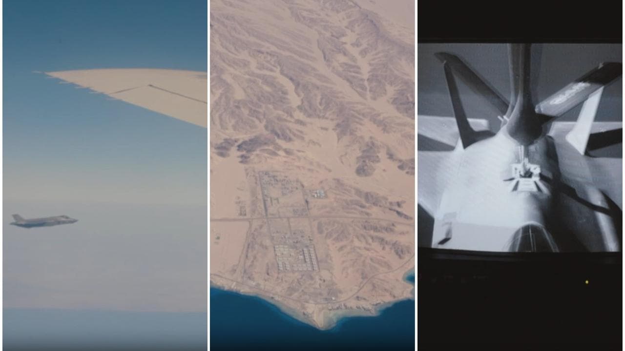 Bombardamento Yemen, il video dei caccia riforniti di carburante in volo prima dell'attacco