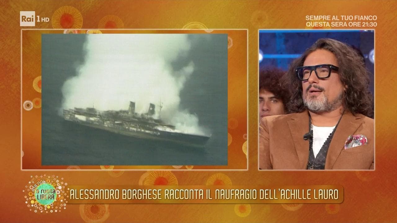 Alessandro Borghese: "Ero a bordo dell'Achille Lauro quando affondò, mia madre apprese la notizia al Tg"