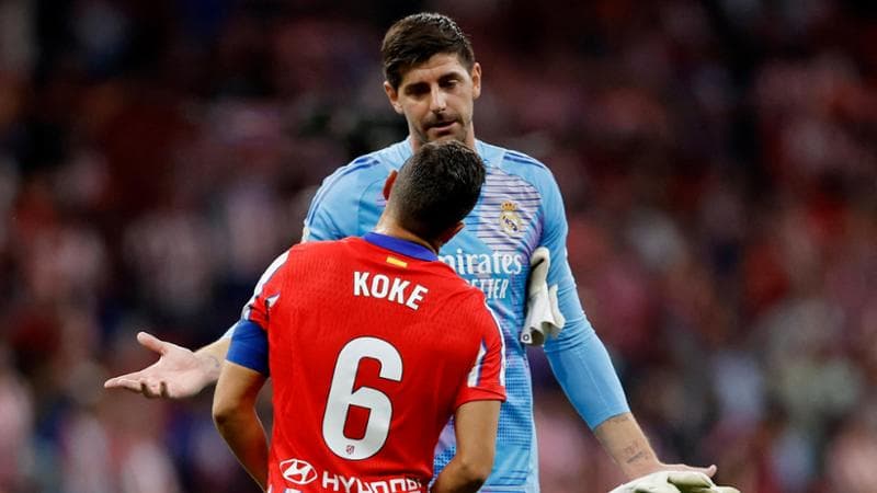 Courtois con Koke