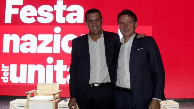 Michele de Pascale e Giuseppe Conte&nbsp;
