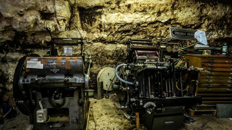 La tipografia Kromatografica  di Ispica