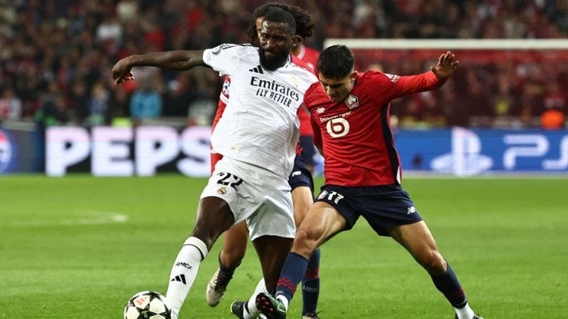 Una fase di Lille-Real Madrid