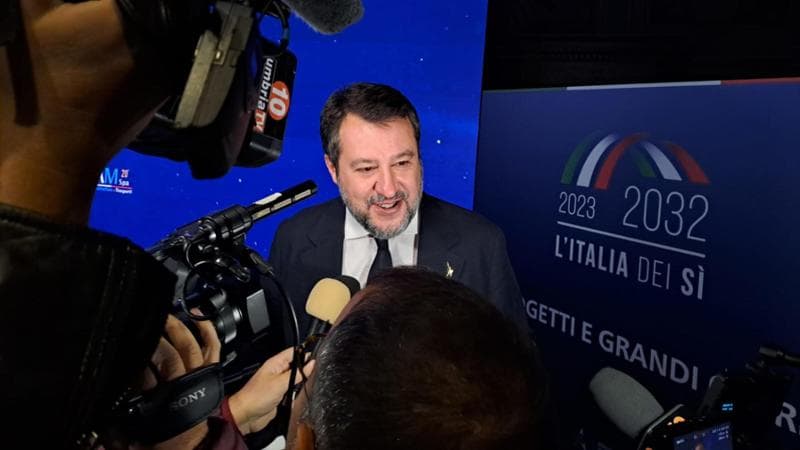 Il ministro delle Infrastrutture e Trasporti, Matteo Salvini

