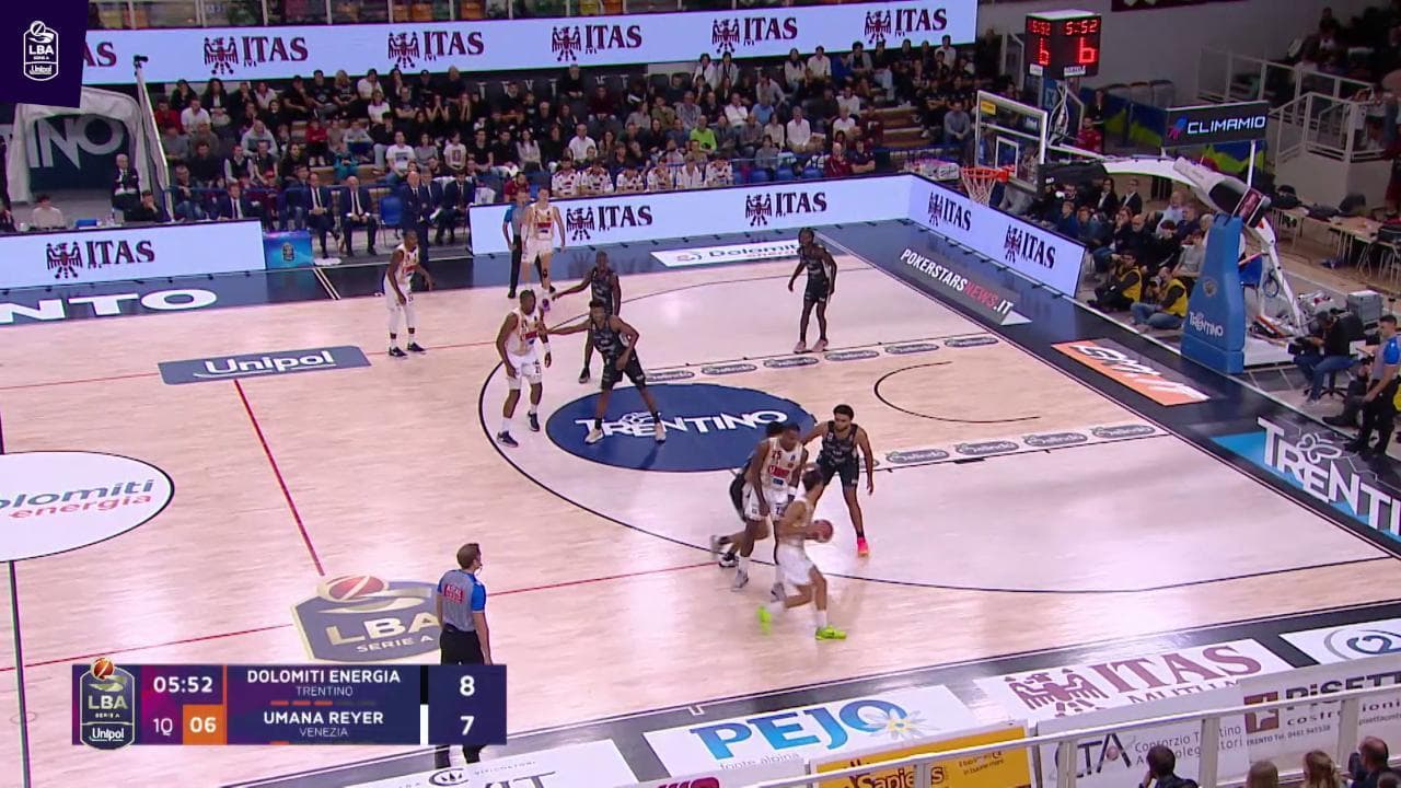 Basket serie A, gli highlights di Trento - Venezia