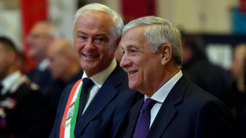 Antonio Tajani a Marino per la festa dell'uva