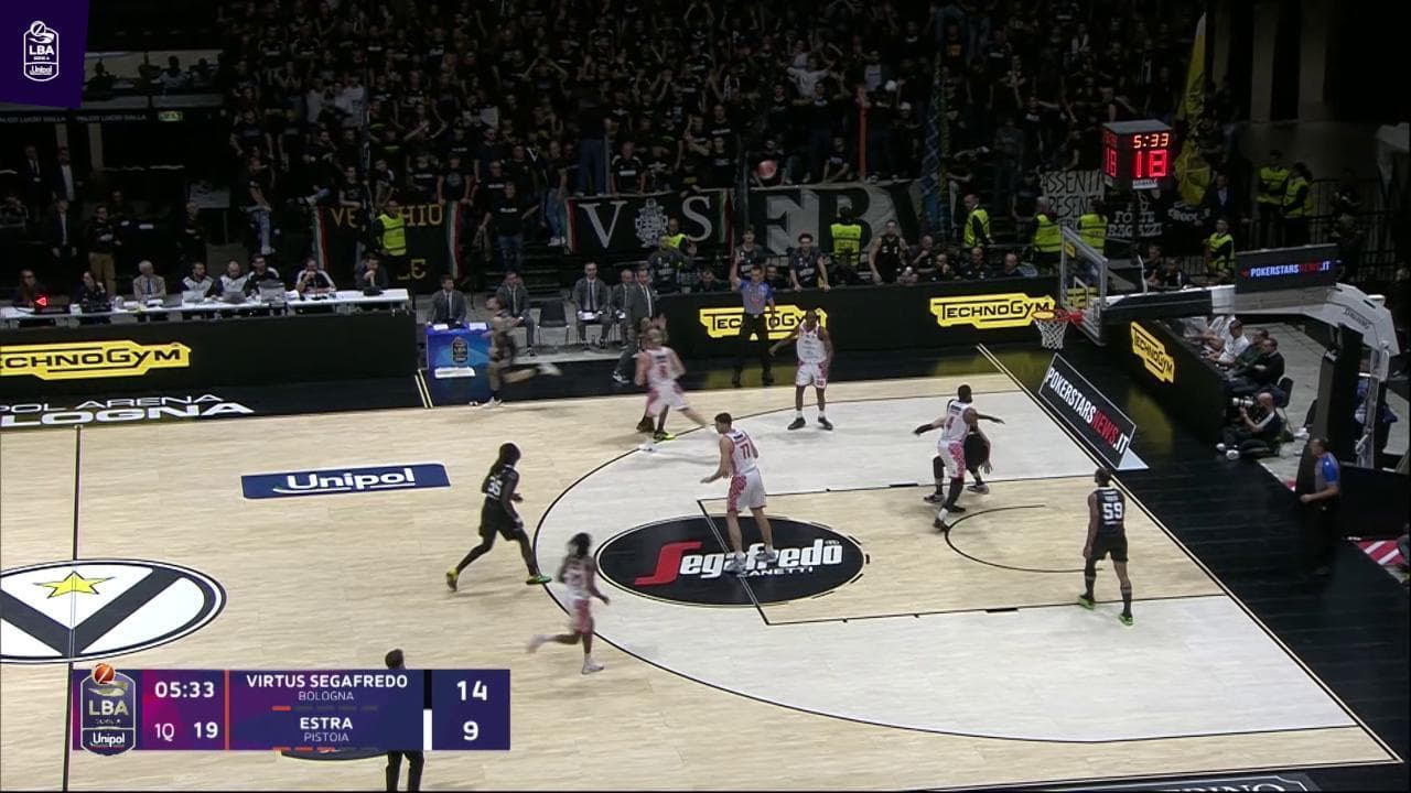 Basket serie A, gli highlights di Bologna - Pistoia