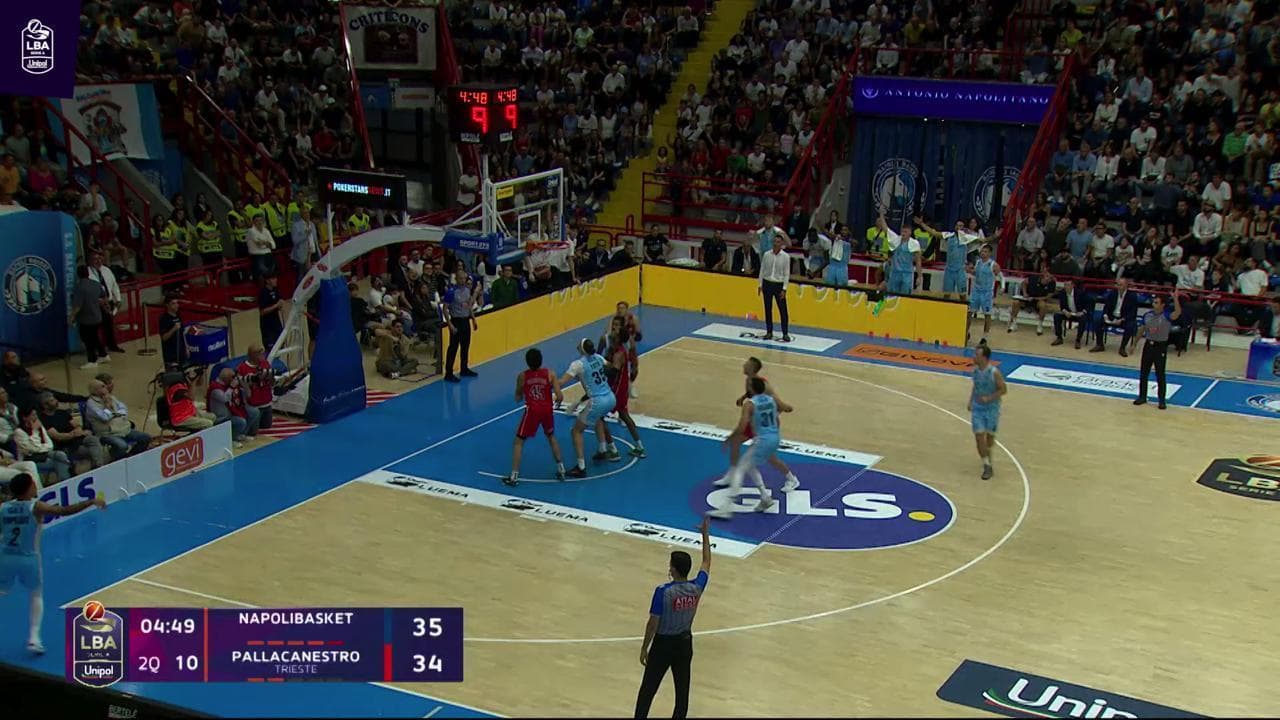 Basket serie A, gli highlights di Napoli - Trieste