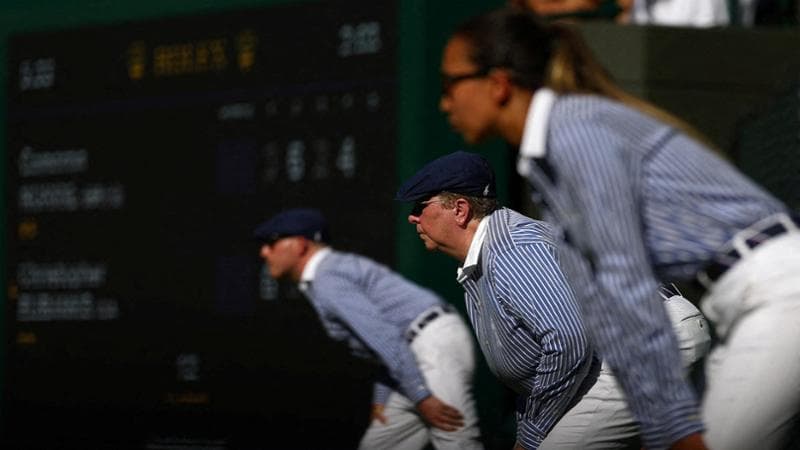 I giudici di linea a Wimbledon