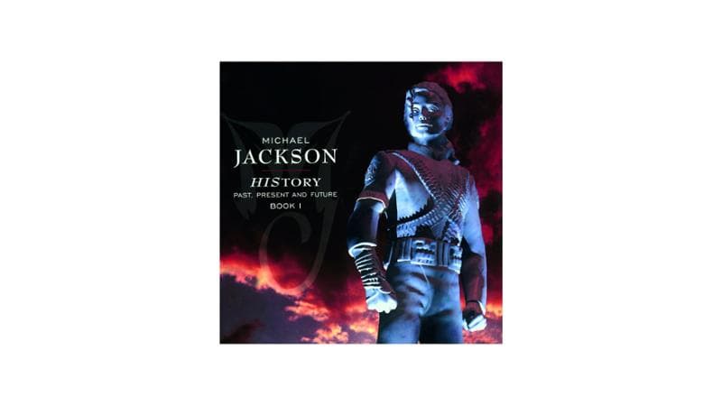 La copertina del disco di Michael Jackson, History: Past, Present and Future, Book