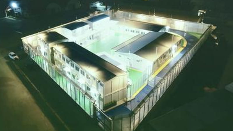 Il rendering del centro per migranti in Albania