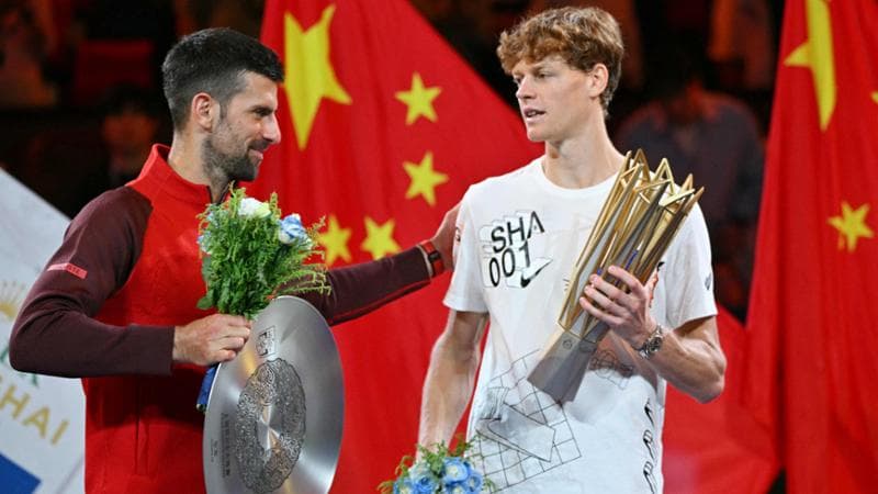 Novak Djokovic e Jannik Sinner