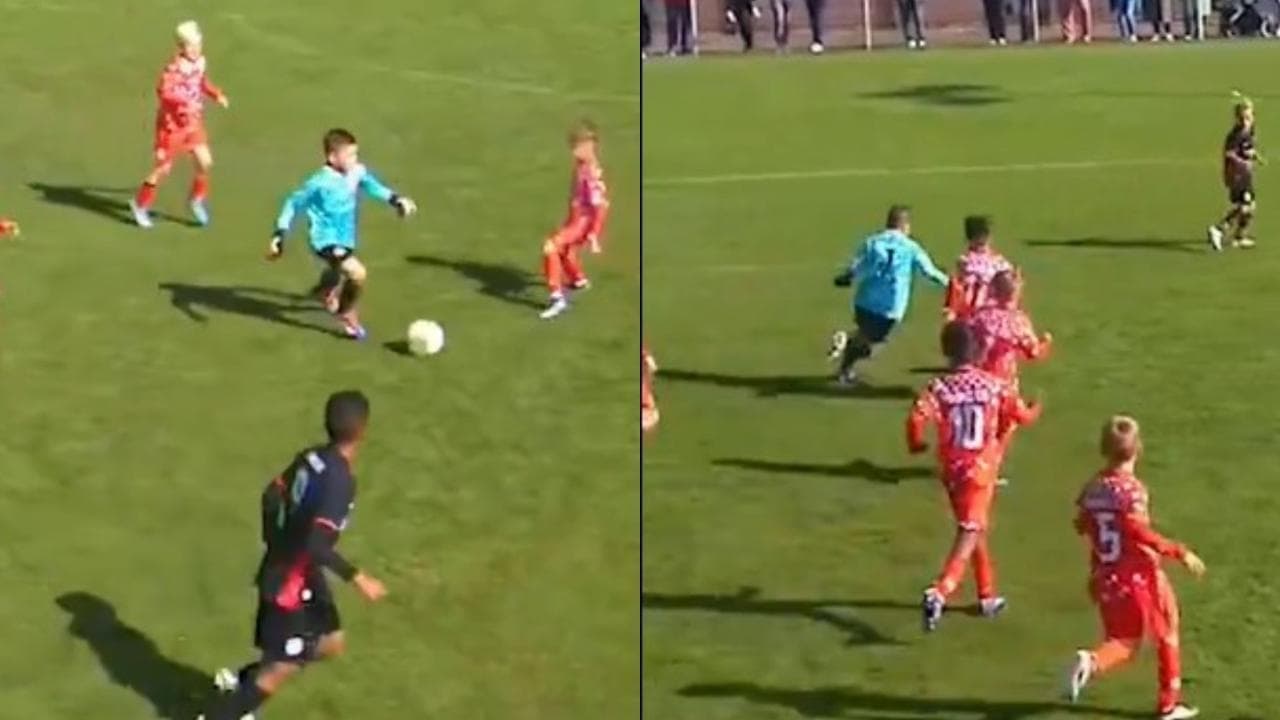 Il gol da fenomeno del piccolo portiere dell'Eintracht Francoforte