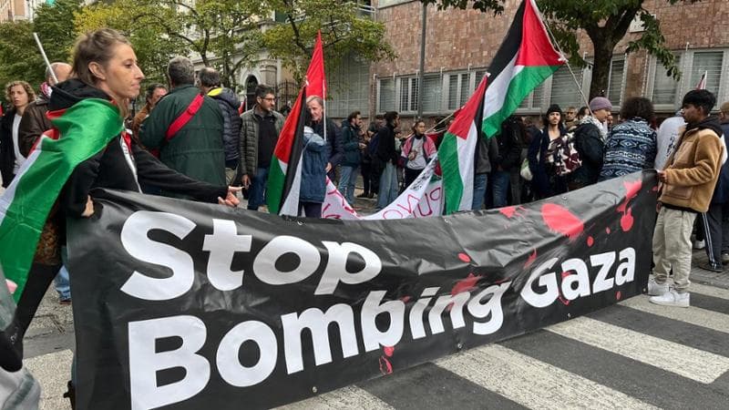 Manifestazione pro Palestina a Udine prima della Nazionale: “Fuori Israele dalla Fifa”