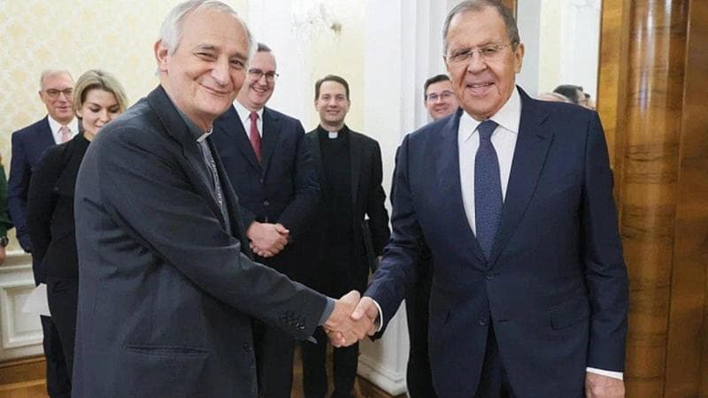 Il cardinale Zuppi incontra il ministro Lavrov a Mosca
