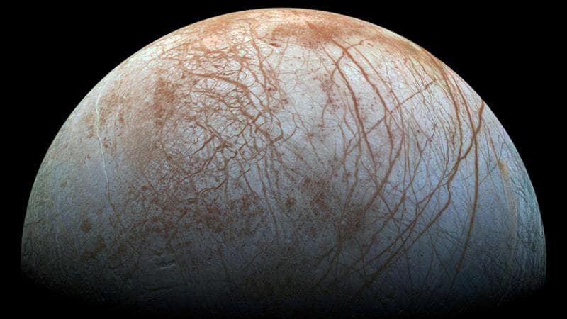 Europa fotografata dalla sonda Galileo