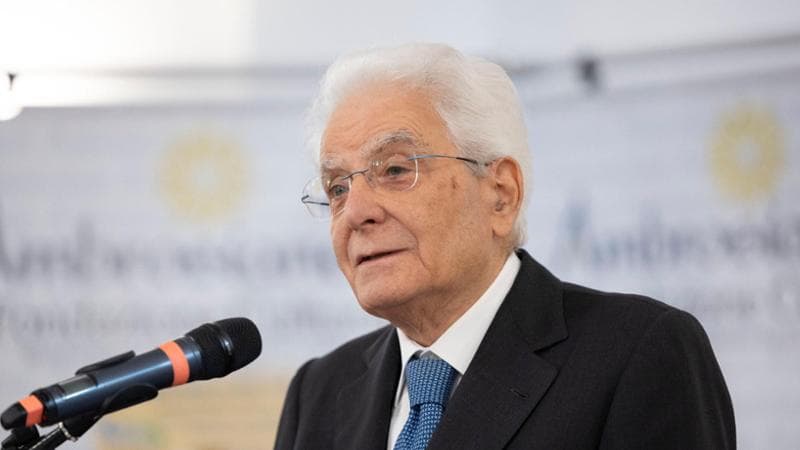 Il presidente della Repubblica, Sergio Mattarella