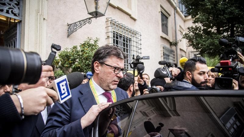 Giancarlo Giorgetti, ministro dell'Economia
